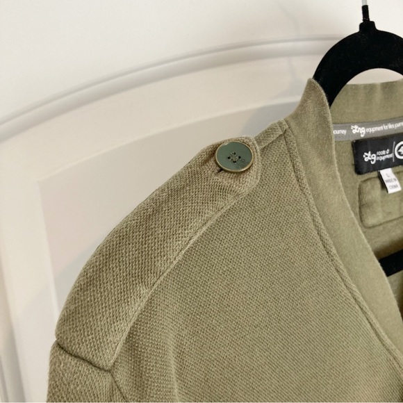 [LRG] Tanzanita Rasta Button Down 420 Embroidery Cotton Cardigan Sweater size L - Picture 7 of 13